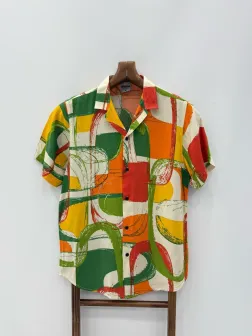 Camasa barbati PREMIUM , maneca scusta, cu imprimeu 13178 D4-3.3